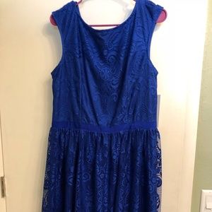 Royal Blue lace Dress